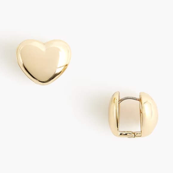 J. Crew Jewelry - J crew Double-sided heart stud earrings
